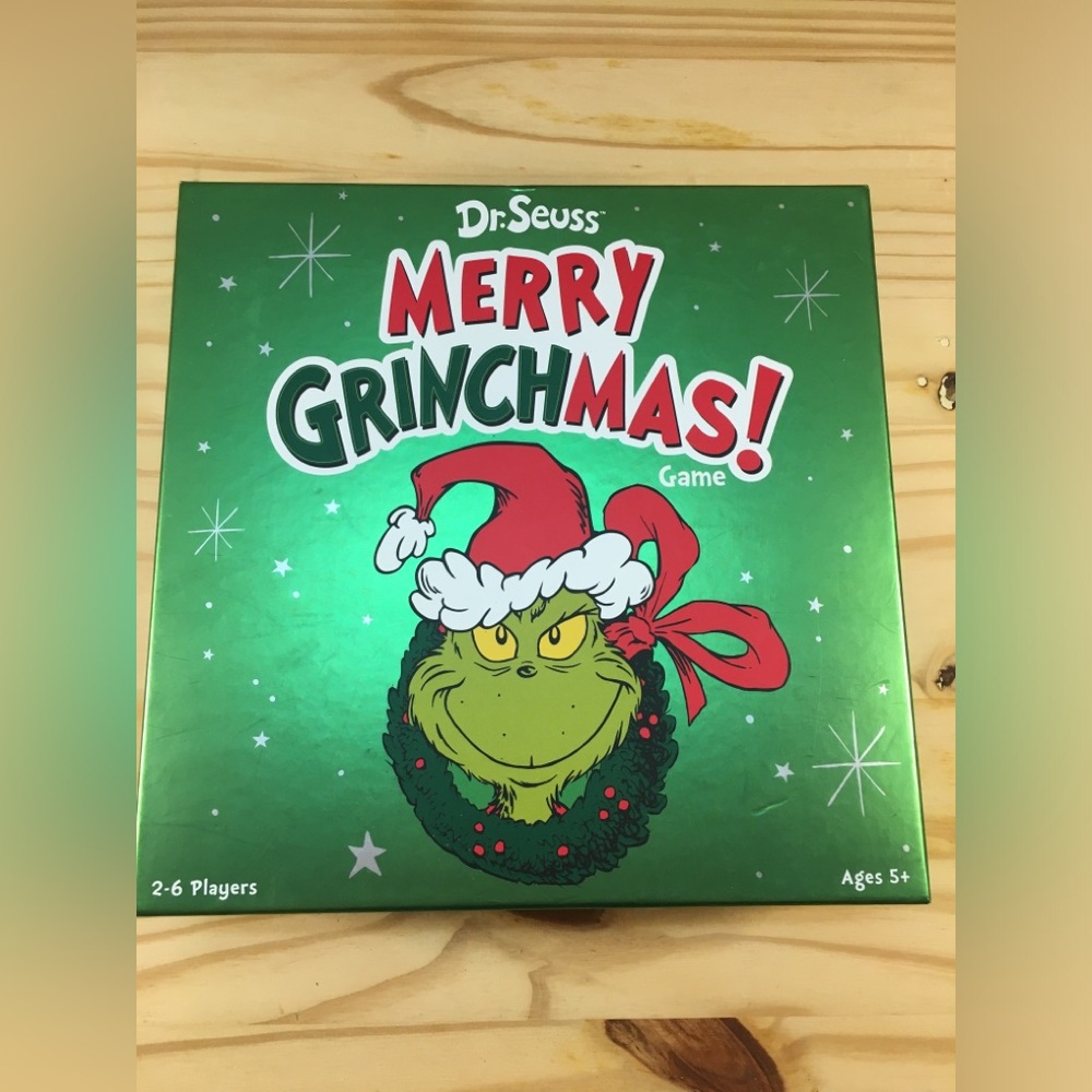 Dr. Seuss Merry Grinchmas! Holiday Party Funko Game Green Ages 5+ 2-6 Players